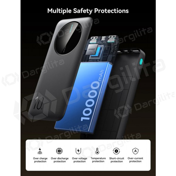 Išorinė baterija Power Bank Joyroom JR-PBF12 10000mAh juoda