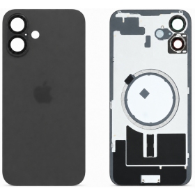 Apple iPhone 16 galinis dangtelis (juodas) (Premium)