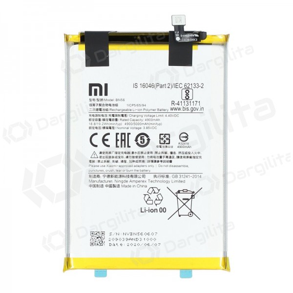 Xiaomi Redmi 9A / Redmi 9C (BN56) baterija / akumuliatorius (5000mAh) (service pack) (originalus)