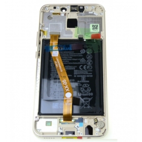 Huawei Mate 20 Lite ekranas (auksinis) (su rėmeliu ir baterija) (service pack) (originalus)