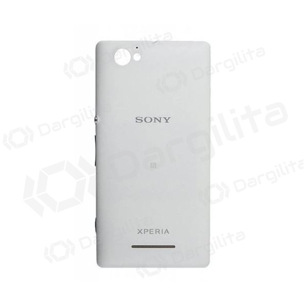 Sony Xperia M galinis baterijos dangtelis (baltas) (naudotas grade A, originalus)