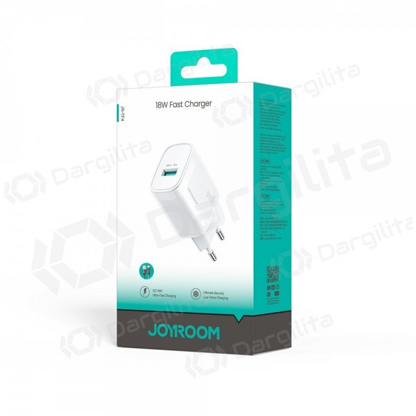 Telefono įkroviklis Joyroom JR-TF4 18 W USB-A Lightning QC PD baltas