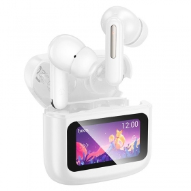 Belaidės ausinės su mikrofonu Hoco EQ14 Bluetooth 5.4 baltos
