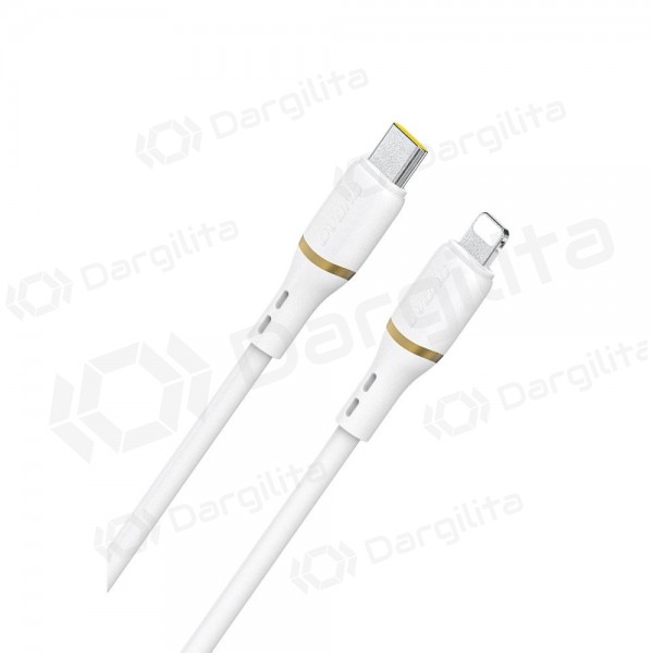 Lightning laidas Dudao L25X USB-C į Lightning 1 m 30 W baltas