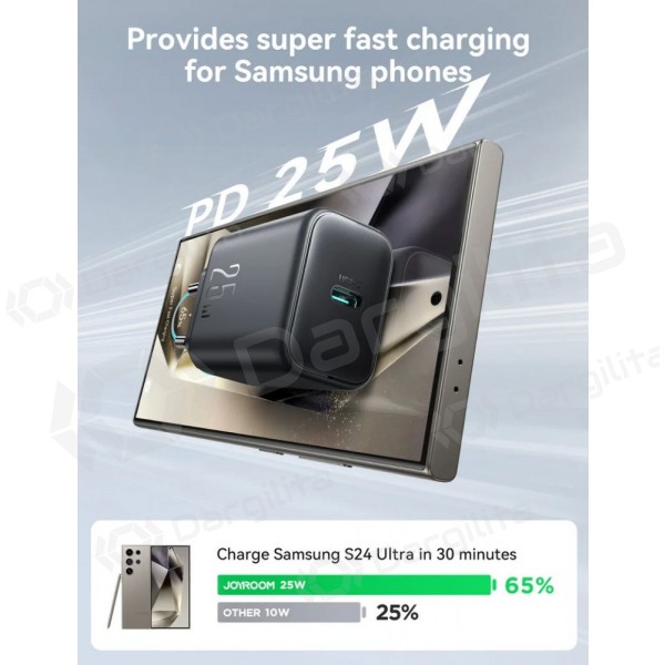 Telefono įkroviklis Joyroom JR-TCF23 25 W USB-C juodas