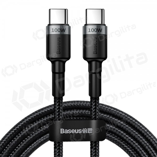 USB-C laidas Baseus Cafule CATKLF-ALG1 USB-C į USB-C 2 m 100 W juodas