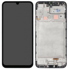 Samsung Galaxy A24 4G ekranas (juodas) (su rėmeliu) (originalus)