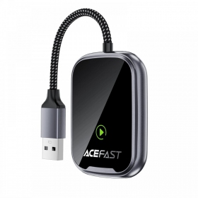 CarPlay adapteris Acefast QC1 belaidis Android Auto juodas