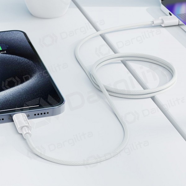 USB-C laidas Acefast C18-04 USB-A į USB-C 1.2 m baltas