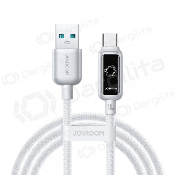 USB-C laidas Joyroom S-A55 StarFlight USB-A į USB-C 1.2 m 66 W baltas
