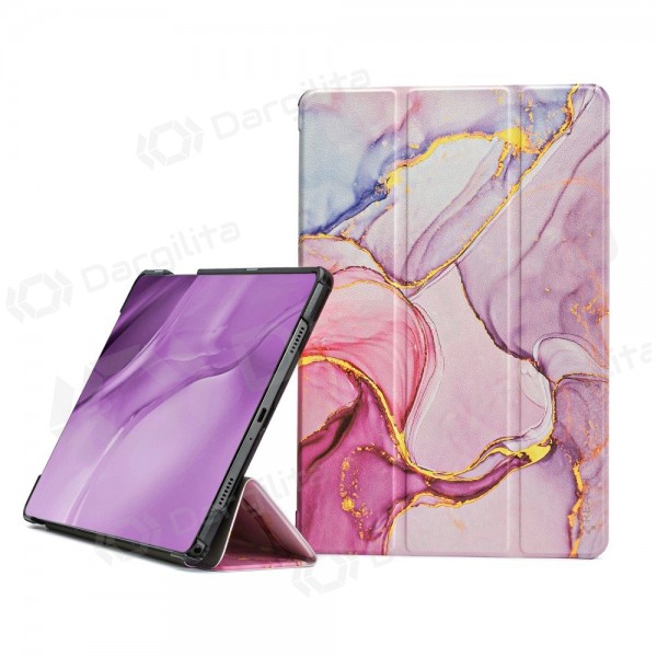 Samsung Galaxy Tab A9+, Tab A11+ dėklas "Smart Leather" (marble)