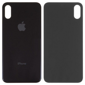 Apple iPhone XS galinis baterijos dangtelis pilkas (space grey) (bigger hole for camera)