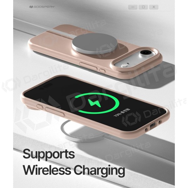 Apple iPhone Air dėklas Mercury "Pure Magsafe Silicon Case" (rožinio smėlio)
