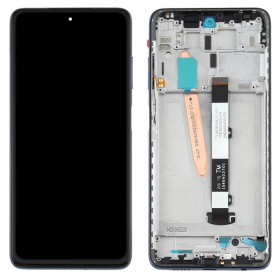 Xiaomi Poco X3 / X3 NFC ekranas (juodas) (su rėmeliu) (service pack) (originalus)