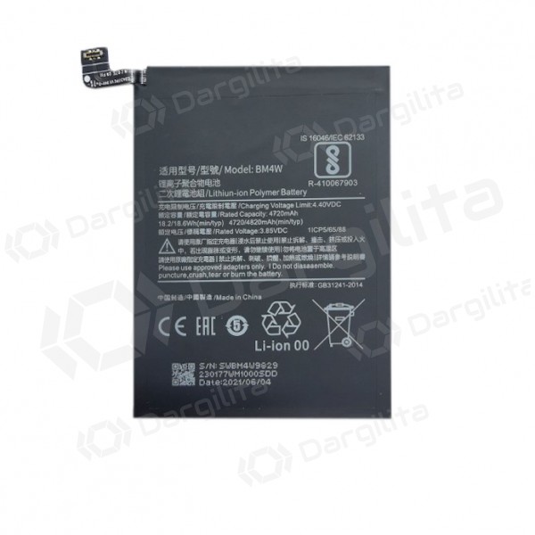 XIAOMI Redmi Note 9 Pro baterija / akumuliatorius (4820mAh) XIAOMI Redmi Note 9 Pro baterija / akumuliatorius (4820mAh)