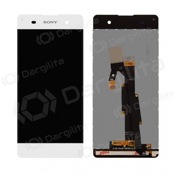 Sony Xperia XA F3111 / XA F3112 / XA F3313 / XA F3115 / XA F3116 LCD ekranas su liečiamu stikliuku (baltas) (aukšta kokybė)
