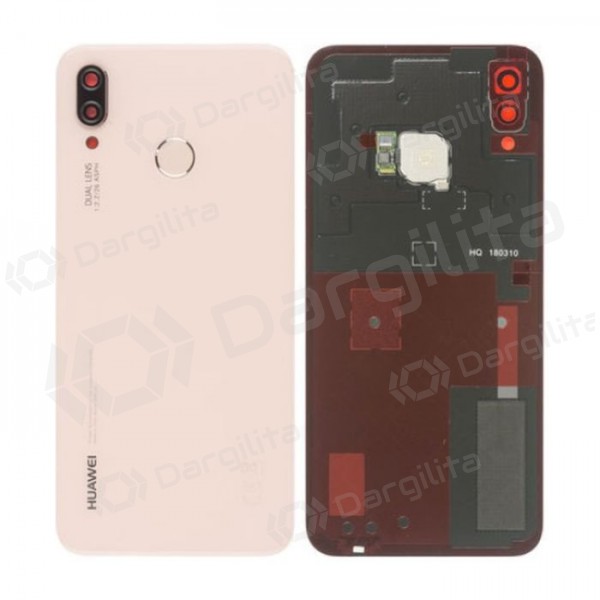 Huawei P20 Lite galinis baterijos dangtelis rožinis (Sakura Pink) (service pack) (originalus)