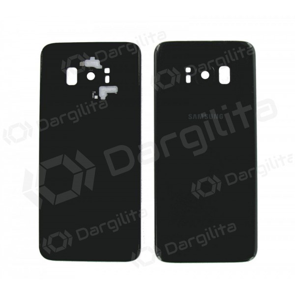 Samsung G955F Galaxy S8 Plus galinis baterijos dangtelis juodas (Midnight black) (naudotas grade C, originalus)