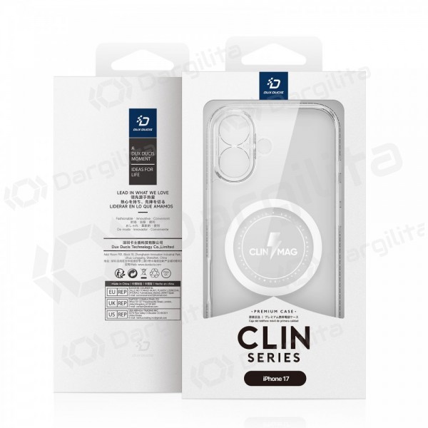 Apple iPhone 17 dėklas "Dux Ducis Clin Magsafe" (skaidrus)
