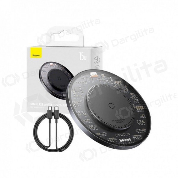 Belaidis įkroviklis Baseus BS-W530 15 W Qi juodas