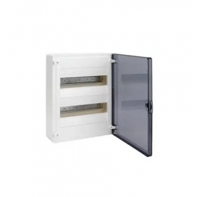 GOLF2 plastikinis virštinkinis skydelis VS212TD 24 mod. Hager (permatomos durelės)