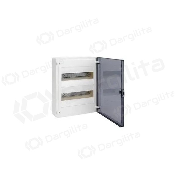 GOLF2 plastikinis virštinkinis skydelis VS212TD 24 mod. Hager (permatomos durelės)