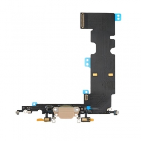 Apple iPhone 8 Plus įkrovimo lizdo ir mikrofono lanksčioji jungtis (auksinė)