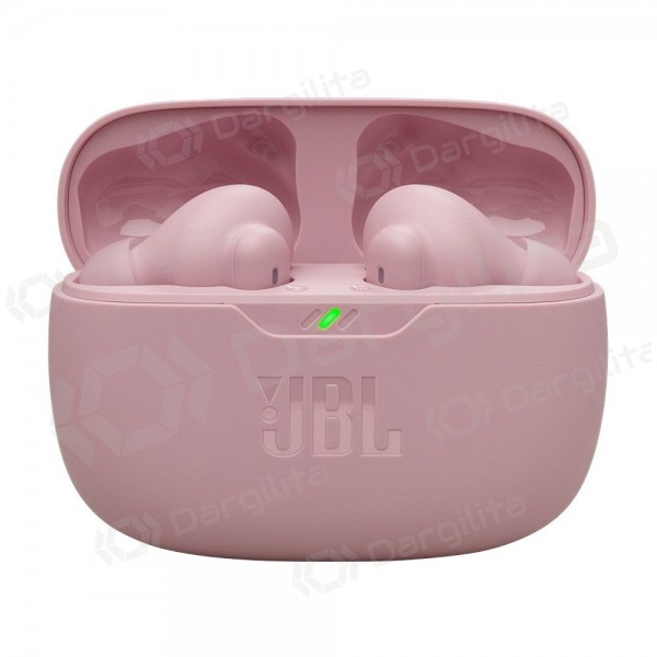 Belaidės ausinės su mikrofonu JBL Wave Beam 2 Bluetooth TWS rožinės