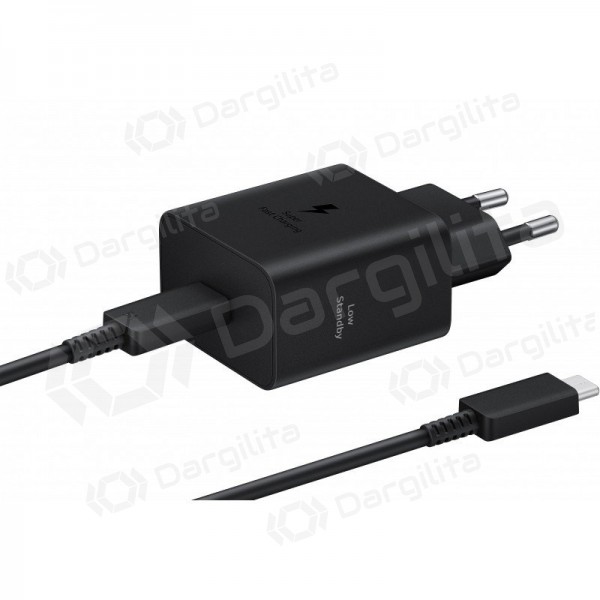 Telefono įkroviklis Samsung EP-T4511XBEGEU 45 W USB-C PD PPS juodas