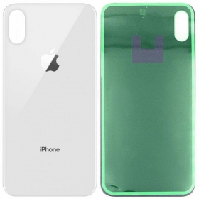 Apple iPhone XS Max galinis baterijos dangtelis sidabrinis (baltas) (bigger hole for camera)