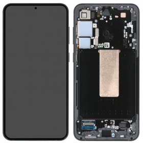 Samsung Galaxy S23+ ekranas (grafitas) (su rėmeliu) (originalus)