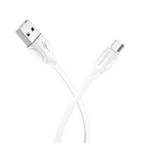 Micro USB laidas Borofone BX19 USB-A į Micro USB 1 m baltas