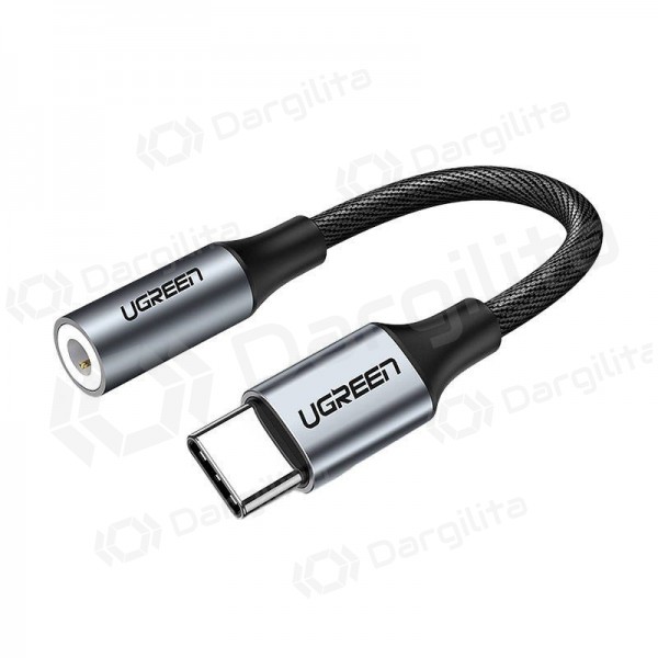 Audio adapteris Ugreen AV161 USB-C į 3.5 mm pilkas