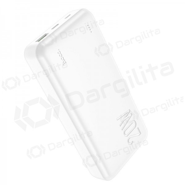 Išorinė baterija Power Bank Hoco J87A Type-C PD 20W+Quick Charge 3.0 20000mAh balta