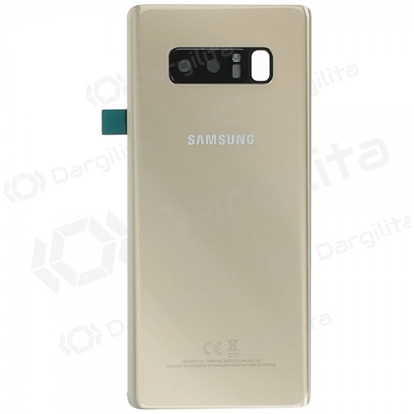 Samsung N950F Galaxy Note 8 galinis baterijos dangtelis auksinis (Maple Gold) (service pack) (originalus)