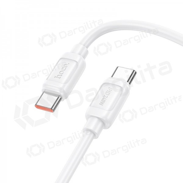 USB-C laidas Hoco X115 USB-C į USB-C 1 m 240 W baltas