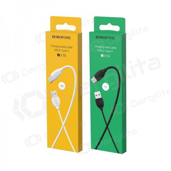 USB-C laidas Borofone BX19 USB-A į USB-C 1 m baltas