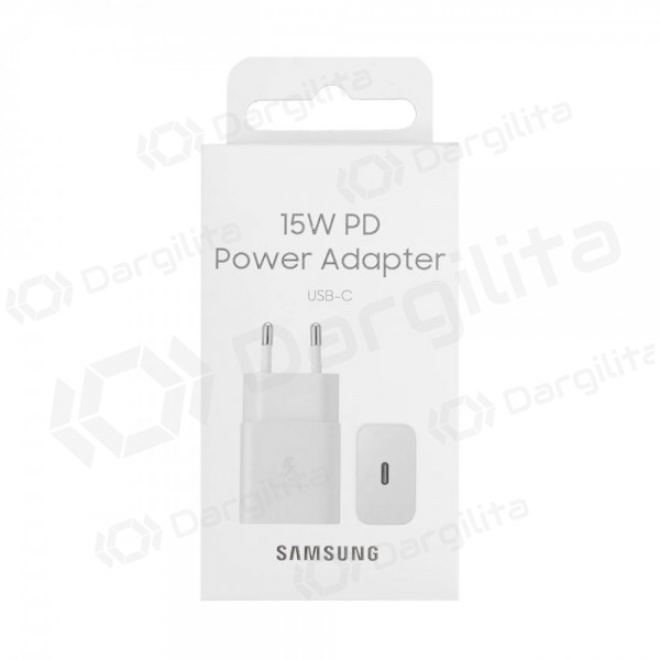 Telefono įkroviklis Samsung EP-T1510 15 W USB-C PD baltas