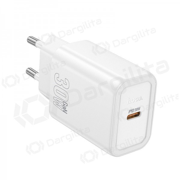 Telefono įkroviklis Hoco N62 30 W GaN USB-C baltas