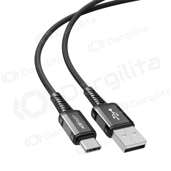 USB-C laidas Acefast C1-04 USB-A į USB-C 1.2 m juodas