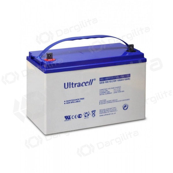 Akumuliatorius Ultracell UCG100-12 (100Ah, 12V, gelinis, gilaus iškrovimo)