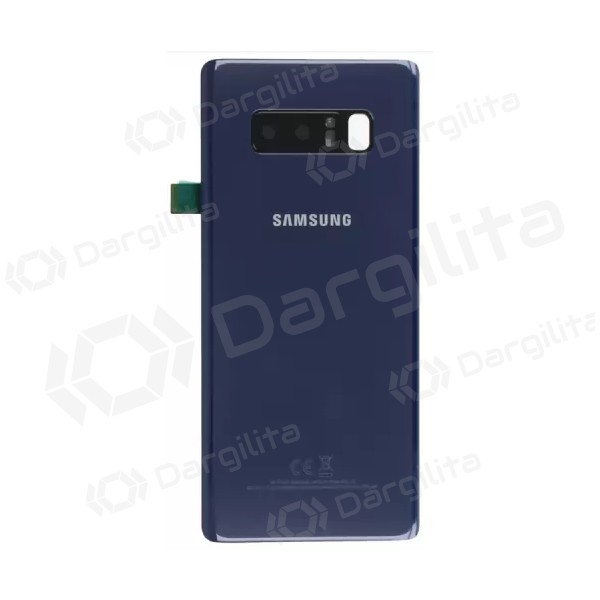 Samsung N950F Galaxy Note 8 galinis baterijos dangtelis mėlynas (Deep Sea Blue) (naudotas grade B, originalus)