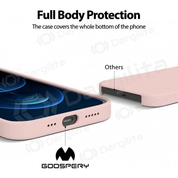 Samsung Galaxy A37 dėklas Mercury "Pure Magsafe Silicon Case" (rožinio smėlio)