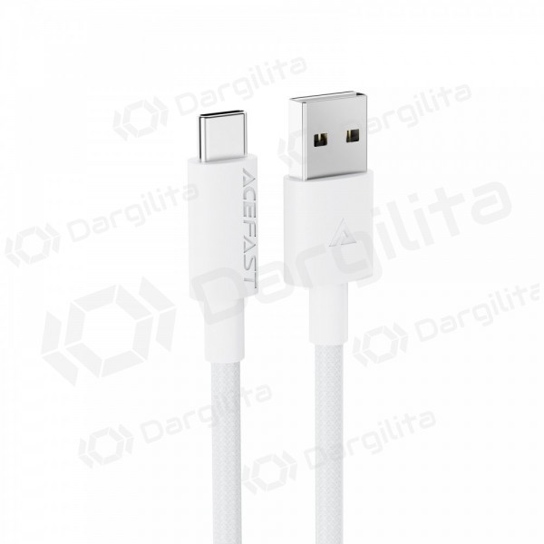 USB-C laidas Acefast C18-04 USB-A į USB-C 1.2 m baltas