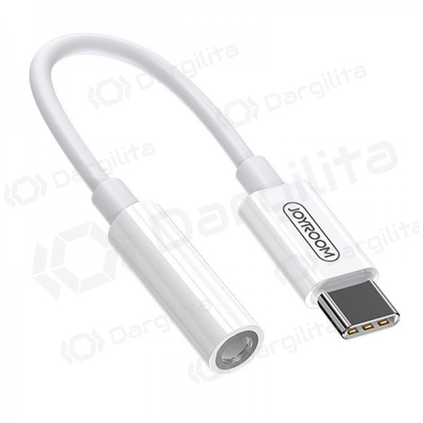 Audio adapteris Joyroom SH-C1 USB-C į 3.5 mm baltas