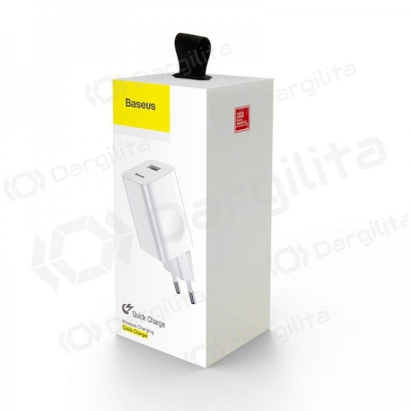 Telefono įkroviklis Baseus CCALL-BX02 24 W USB-A baltas