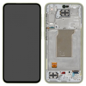 Samsung Galaxy A35 ekranas (Awesome Lemon) (su rėmeliu) (originalus)