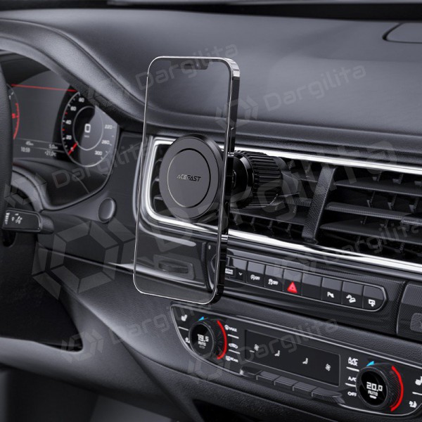 Automobilinis telefono laikiklis Acefast D6 mounted on ventilation grilles magnetic juodas