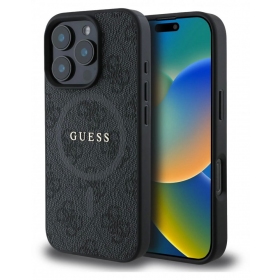 Apple iPhone 16 Pro Max dėklas "Guess PU Leather 4G Colored Ring MagSafe"