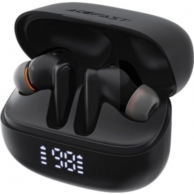 Belaidės ausinės su mikrofonu Acefast W1 Bluetooth 5.4 ANC juodos